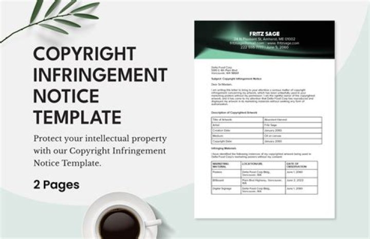 What happens if I get a copyright infringement notice on Etsy?