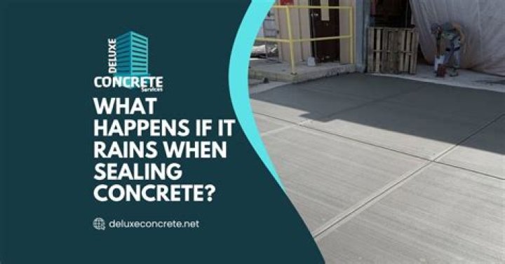 What happens if it rains after sealing driveway?