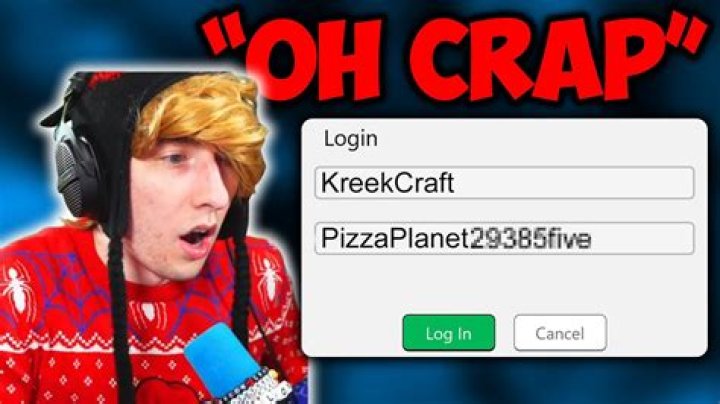 What is KreekCraft Roblox password?