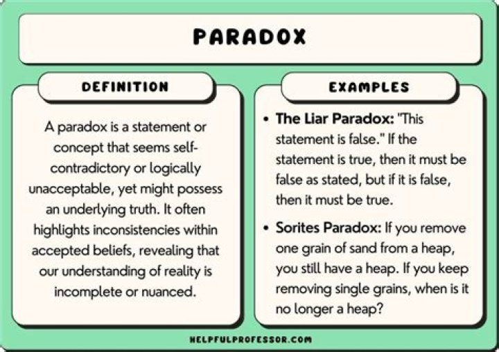 What is Life paradox?