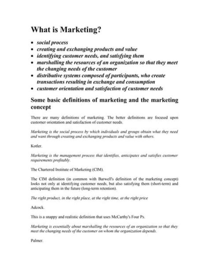 What is marketing nature?