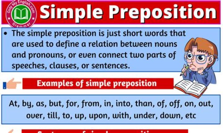 What is simple preposition?