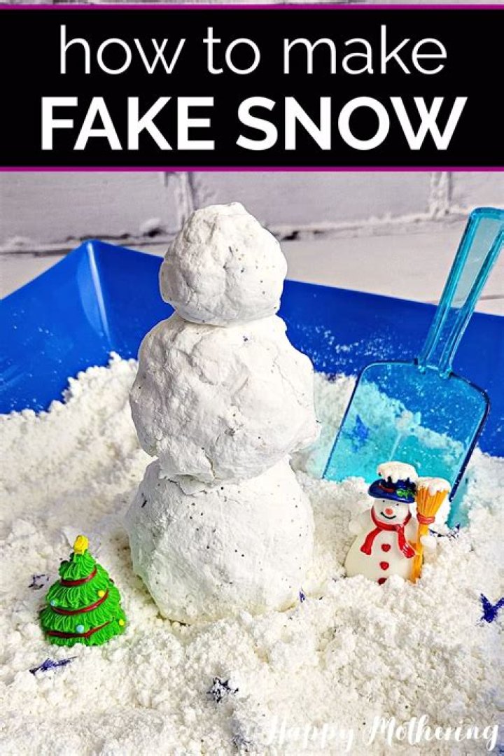 What is the difference between fake snow and instant snow?