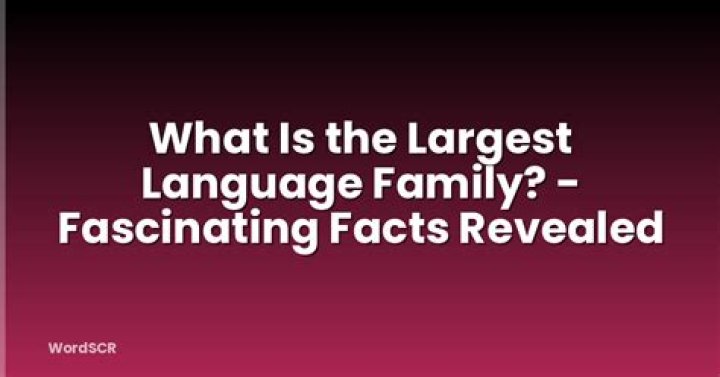 What is the largest language?