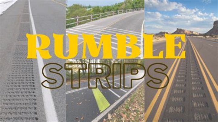 What is the purpose of a rumble strip?