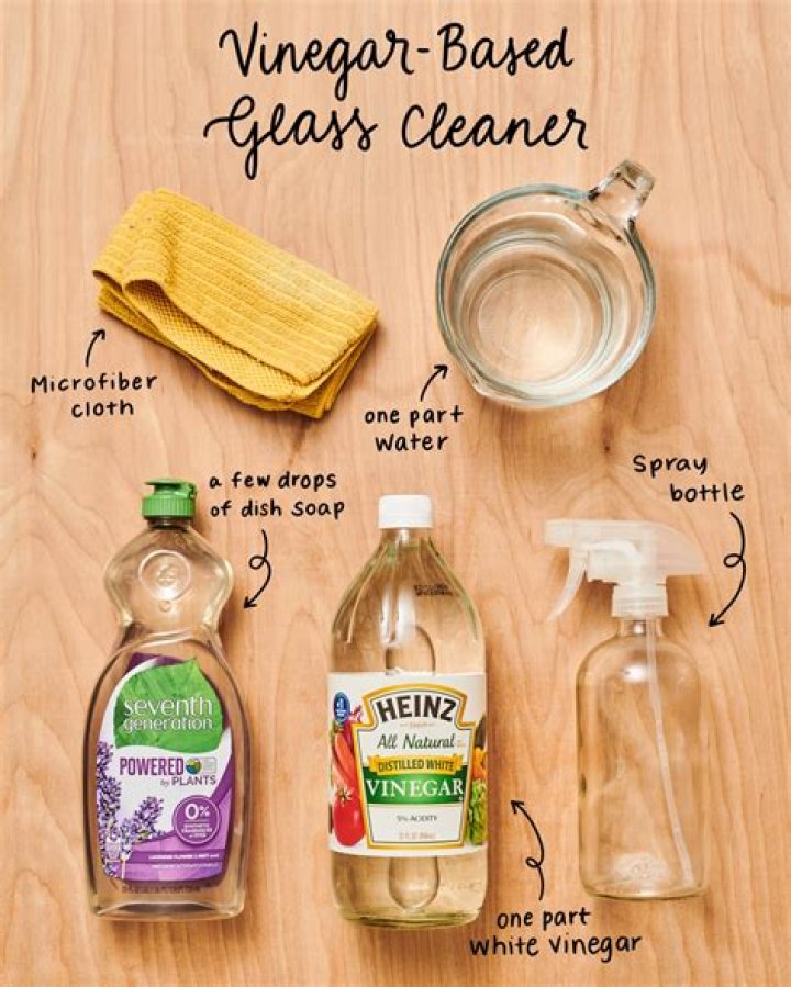 What is the recipe for vinegar and Dawn cleaning solution?