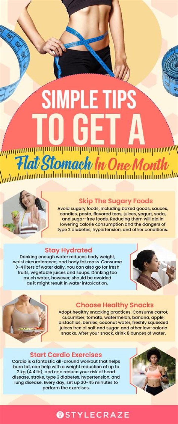 What is the secret to a flat stomach?