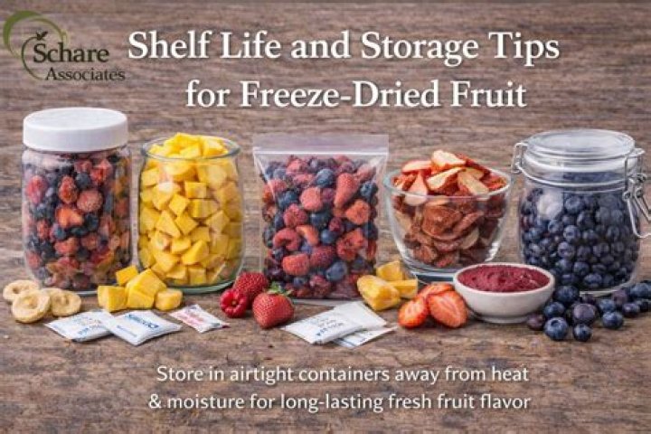 What is the shelf life of freeze dried fruit?