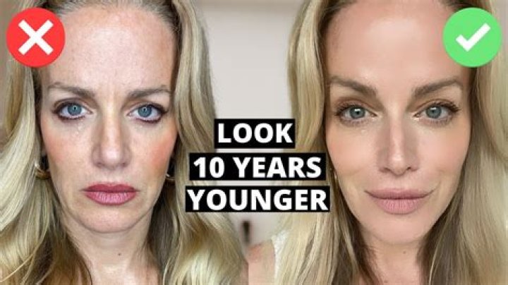 What makes a female face look younger?