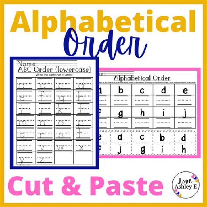 Who decided on the order of the alphabet?