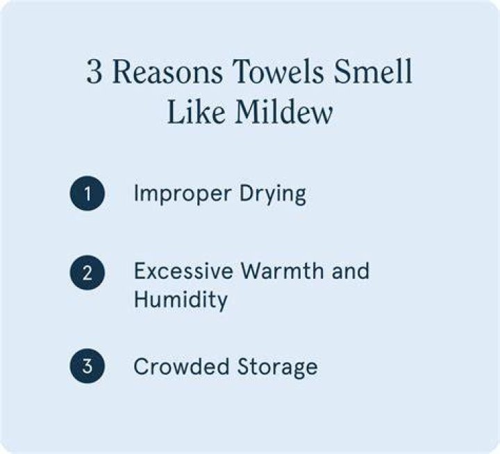 Why do towels smell so good?