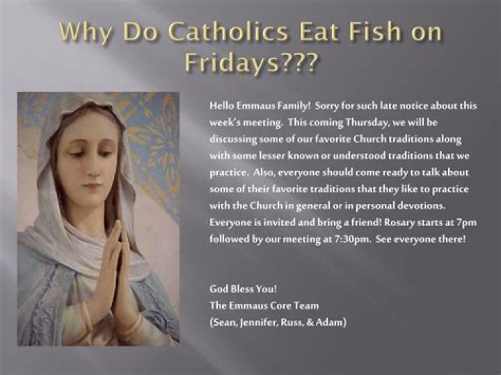 Why do we eat fish on Good Friday?