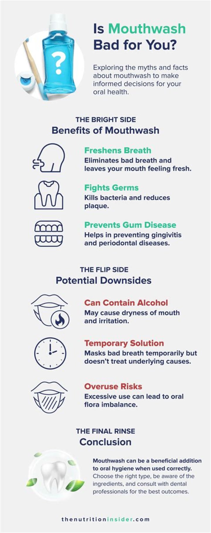 Why is mouthwash used in alginate impression?