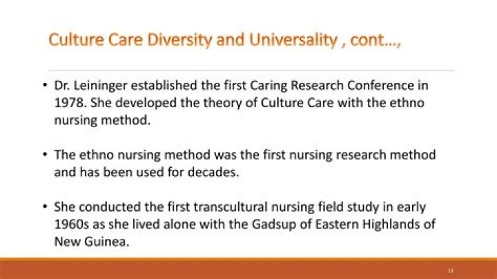 Why is the theory of culture care diversity important in the delivery of nursing care?
