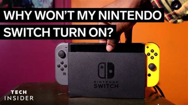 Why won't my Switch turn on after it died?
