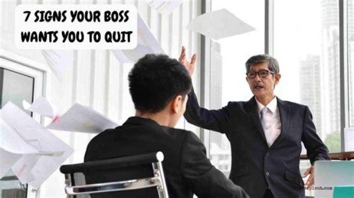 Why your boss wants you to quit?
